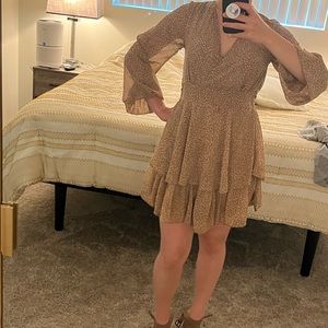 JAPNA SLEEVED MINI DRESS SIZE XS